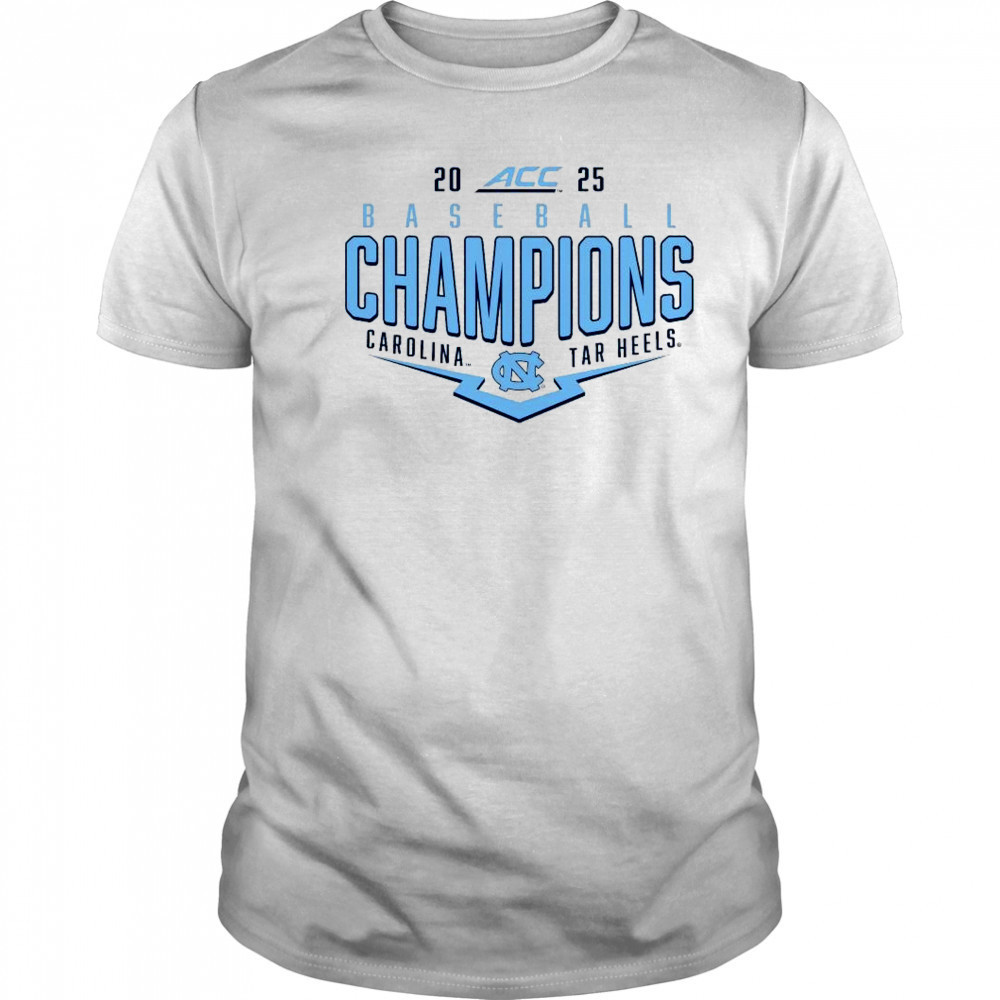 North Carolina Tar Heels NCAA ACC 2025 Baseball Conference Tournament Champions Playoff Pitch t-shirt
