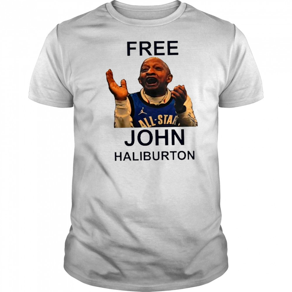 Obi Toppin Free John Haliburton shirt