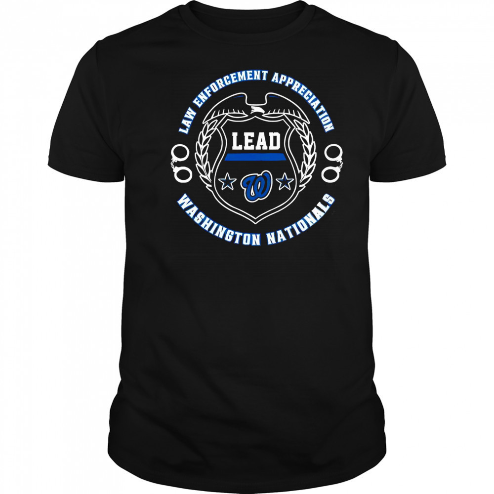 Official Washington Nationals Law Enforcement Appreciation Day 2025 T-Shirt