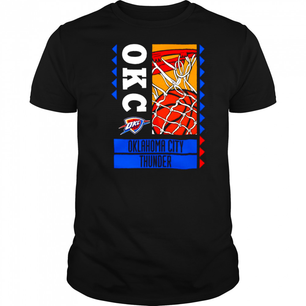 Oklahoma City Thunder basketball art shirt