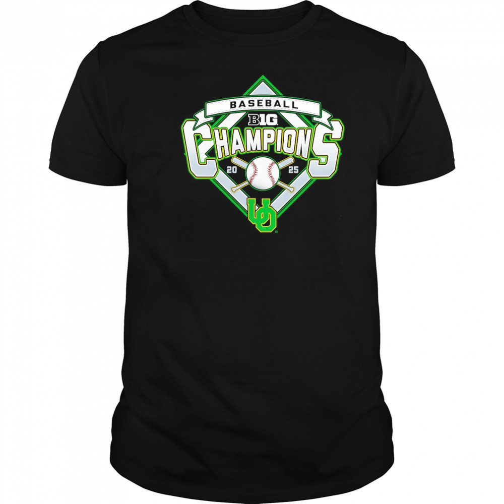 Oregon Ducks 2025 Big Ten Baseball Regular Season Champions shirt