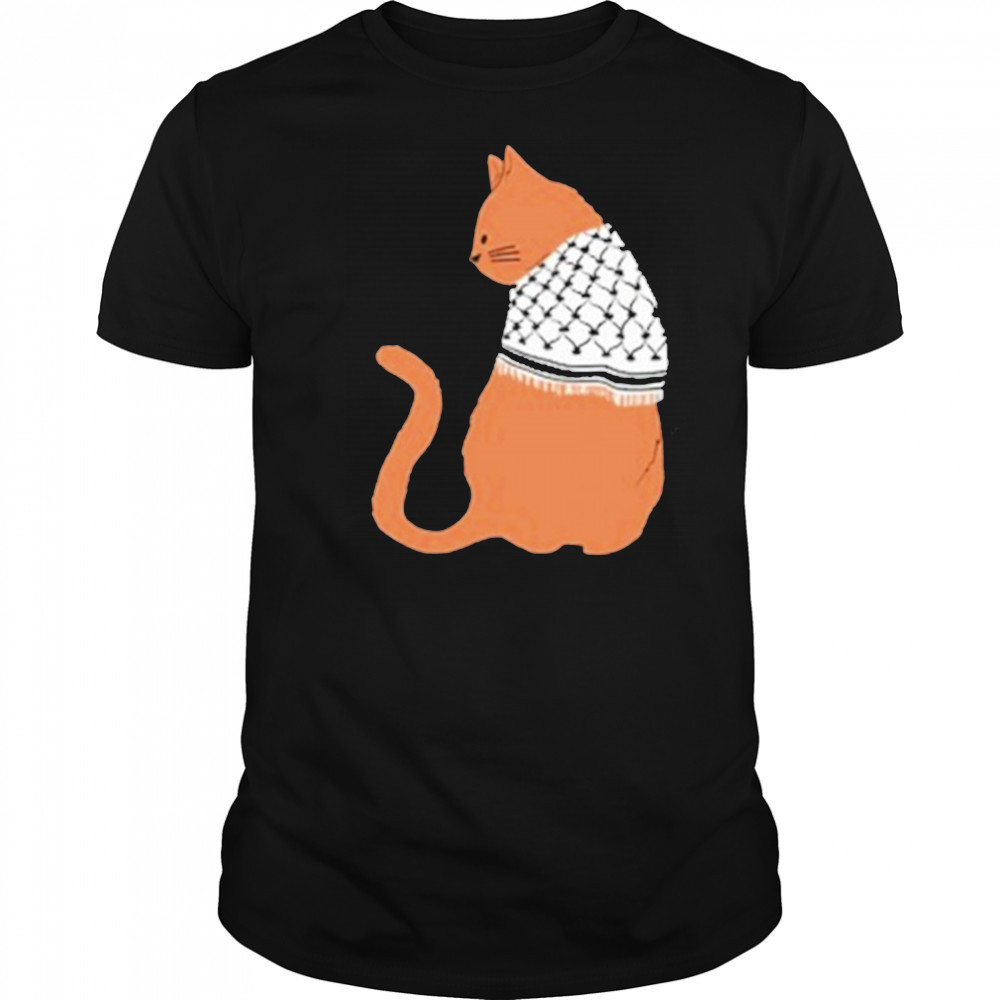 Palestinian Catfiyyeh Orange Cat T-Shirt