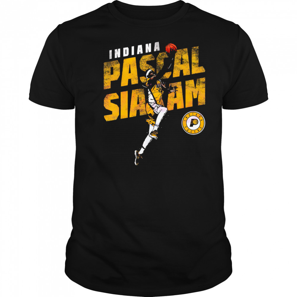 Pascal Siakam Indiana Pacers Basketball Slant retro shirt
