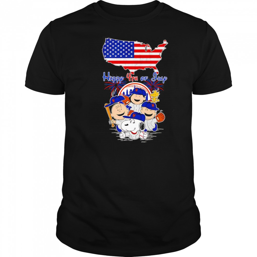 Peanuts Happy 4th of July New York Mets United States shirt