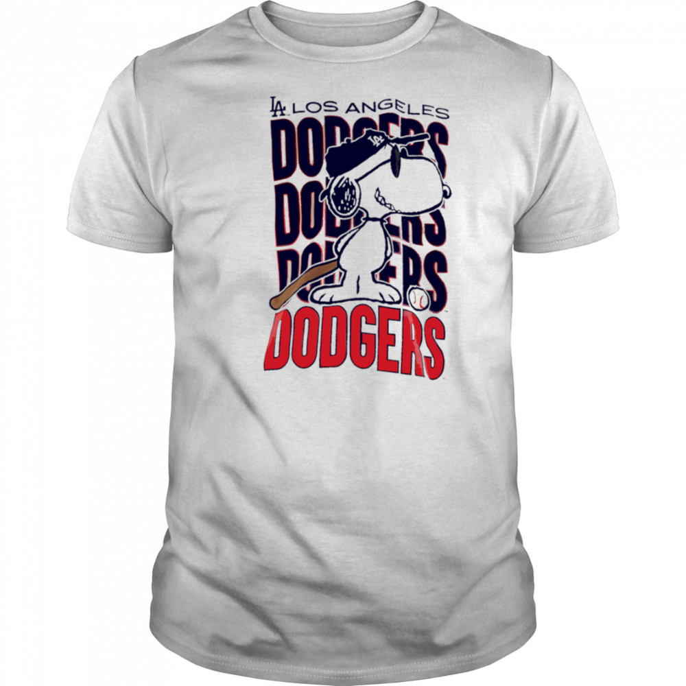Peanuts Los Angeles Dodgers repeat shirt