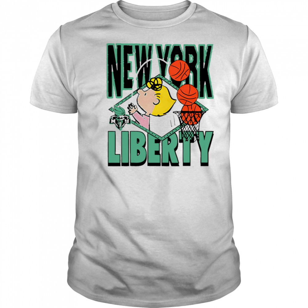 Peanuts Sally x New York Liberty shirt