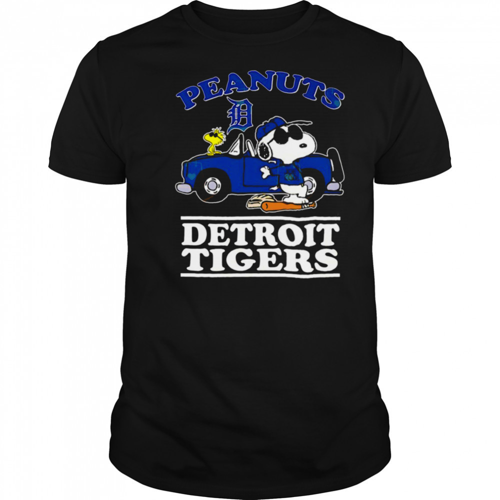 Peanuts Snoopy and Woodstock Detroit Tigers 2025 shirt