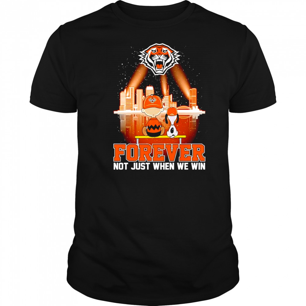 Peanuts watching Wests Tigers forever not just when we win shirt