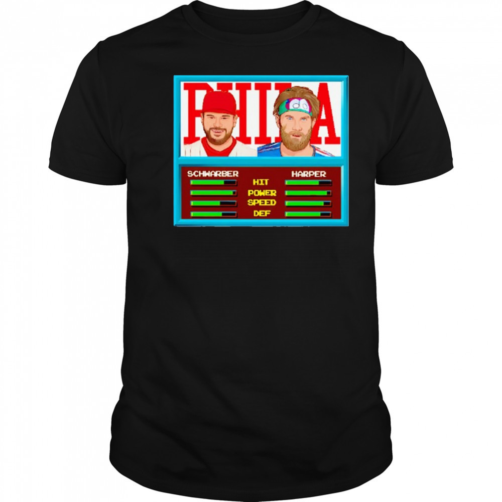 Philadelphia Bryce Harper Kyle Schwarber Video Game Style shirt