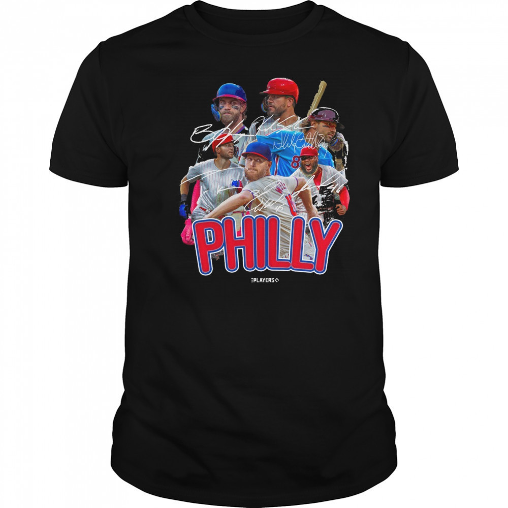 Philadelphia Phillies Baseball Players Signatures Series 2025 t-shirt