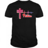 Philadelphia Phillies logo Christian cross heartbeat shirt