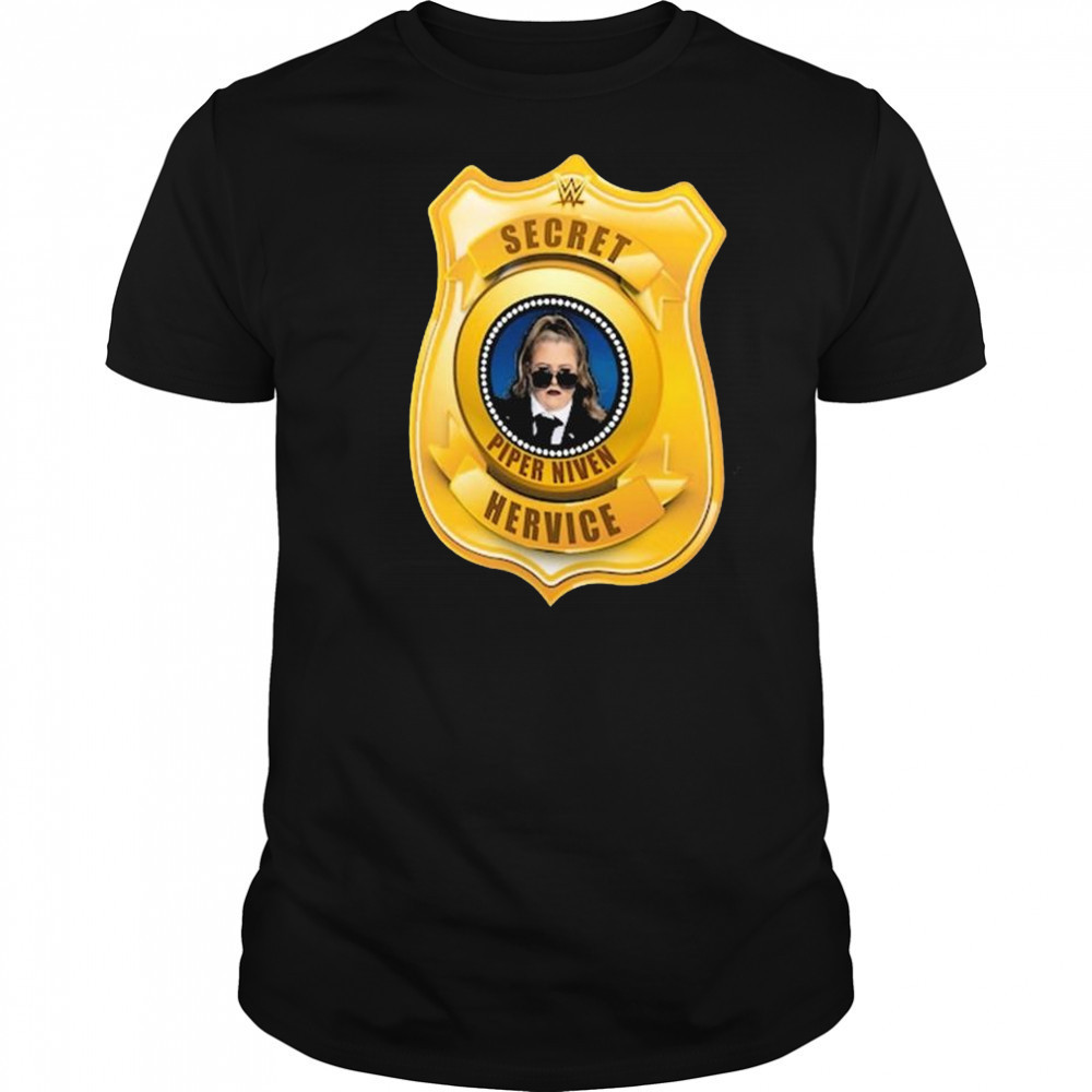 Piper Niven Secret Hervice Badge WWE 2025 t-shirt