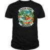Playa Del Carmen Mexico Cute Sea Turtle Surfing Summer Vacation shirt