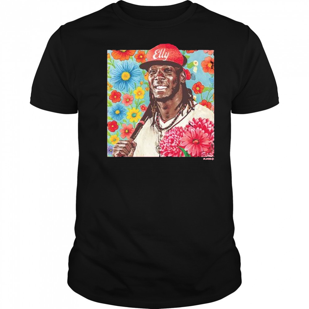 Pocket Full of Elly – Elly De La Cruz Floral Design Cincinnati Reds t-shirt