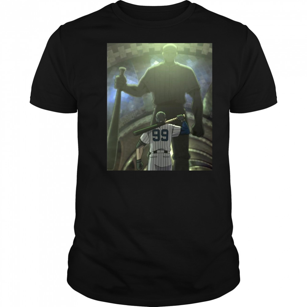 Poster New York Yankees Aaron Judge Is On Pace For A Superhuman Season 2025 fWAR 16.7 t-shirt