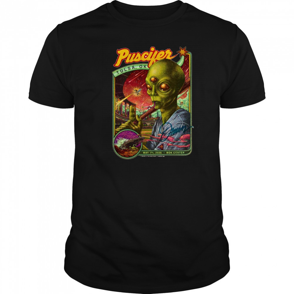 Poster Puscifer May 1st 2025 Bok Center In Tulsa OK t-shirt