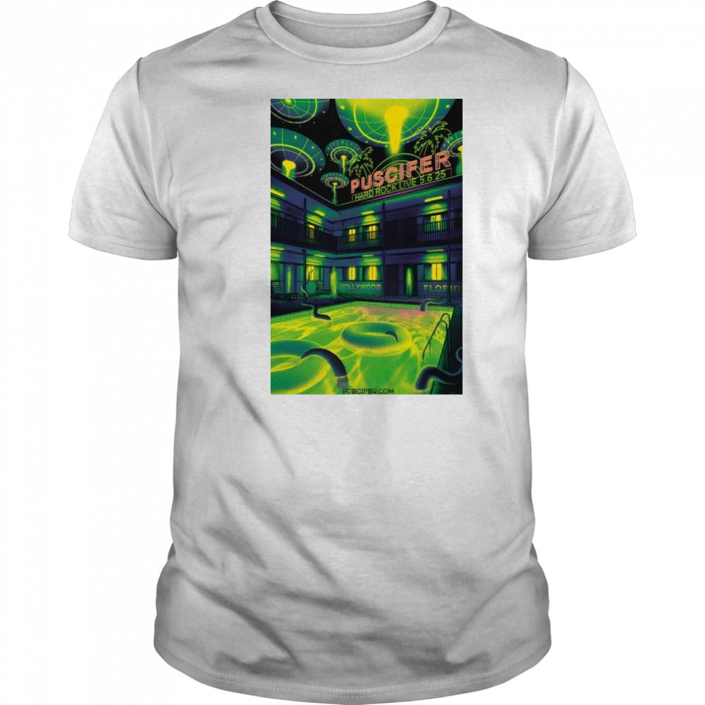 Puscifer Hard Rock Live Hollywood FL May 6 2025 Tour t-shirt