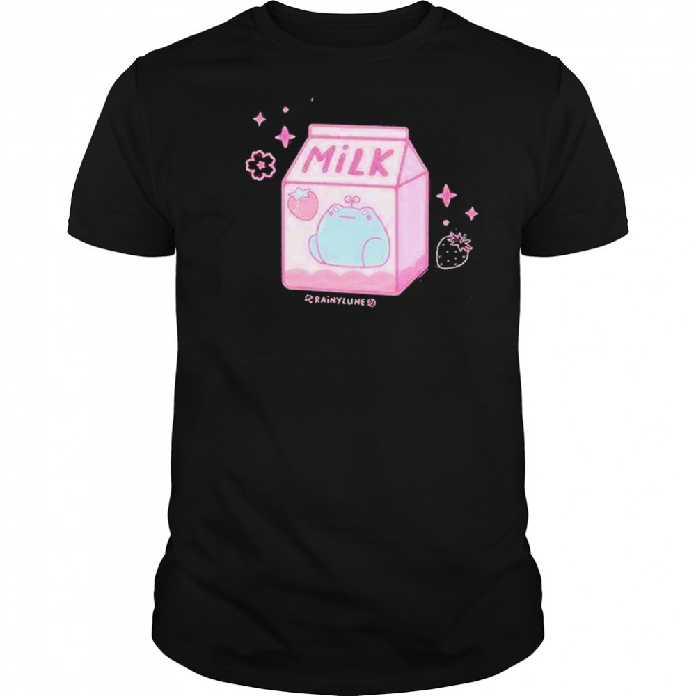 Rainylune Sprout The Frog Strawberry Milk Shirt