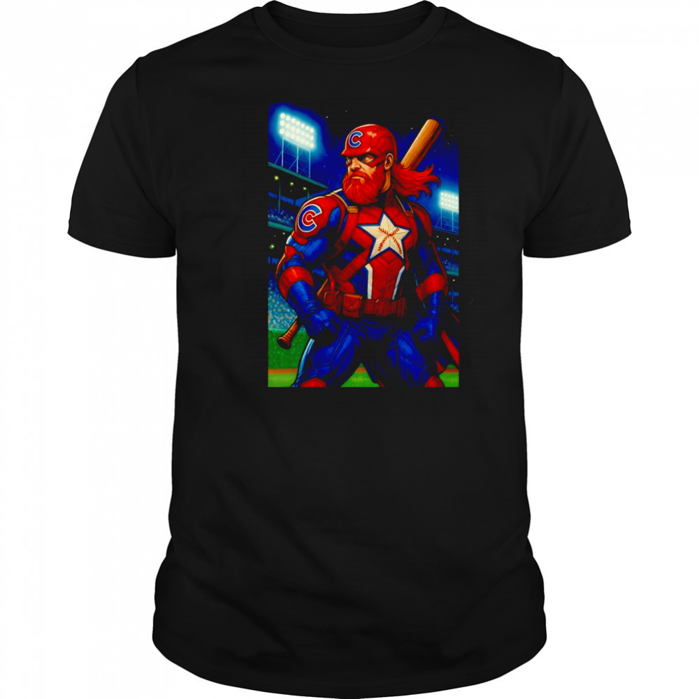 Red Guardian Chicago Cubs baseball shirt