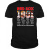 Red Sox 1901 thank you for the memories shirt