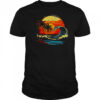Retro Sunset Tropical Vintage Beach Palm Tree For Men Women shirt