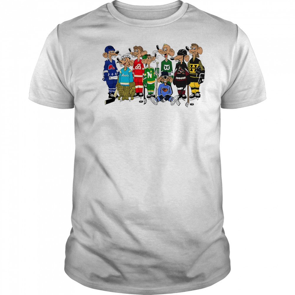 Rink rats retro hockey shirt