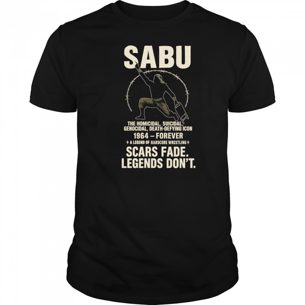 Sabu Pro Wrestling ECW Sabu Legend Wrestling In Memory shirt
