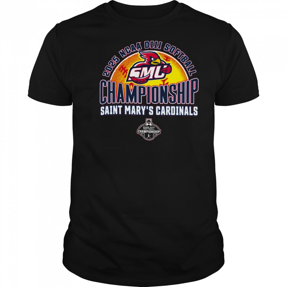 Saint Mary’s Cardinals 2025 NCAA DIII Softball Championship T-Shirt