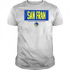 San Fran NBA basketball Golden State Warriors crossbar shirt