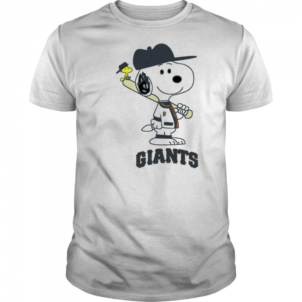 San Francisco Giants Snoopy Baseball funny cartoon shirt