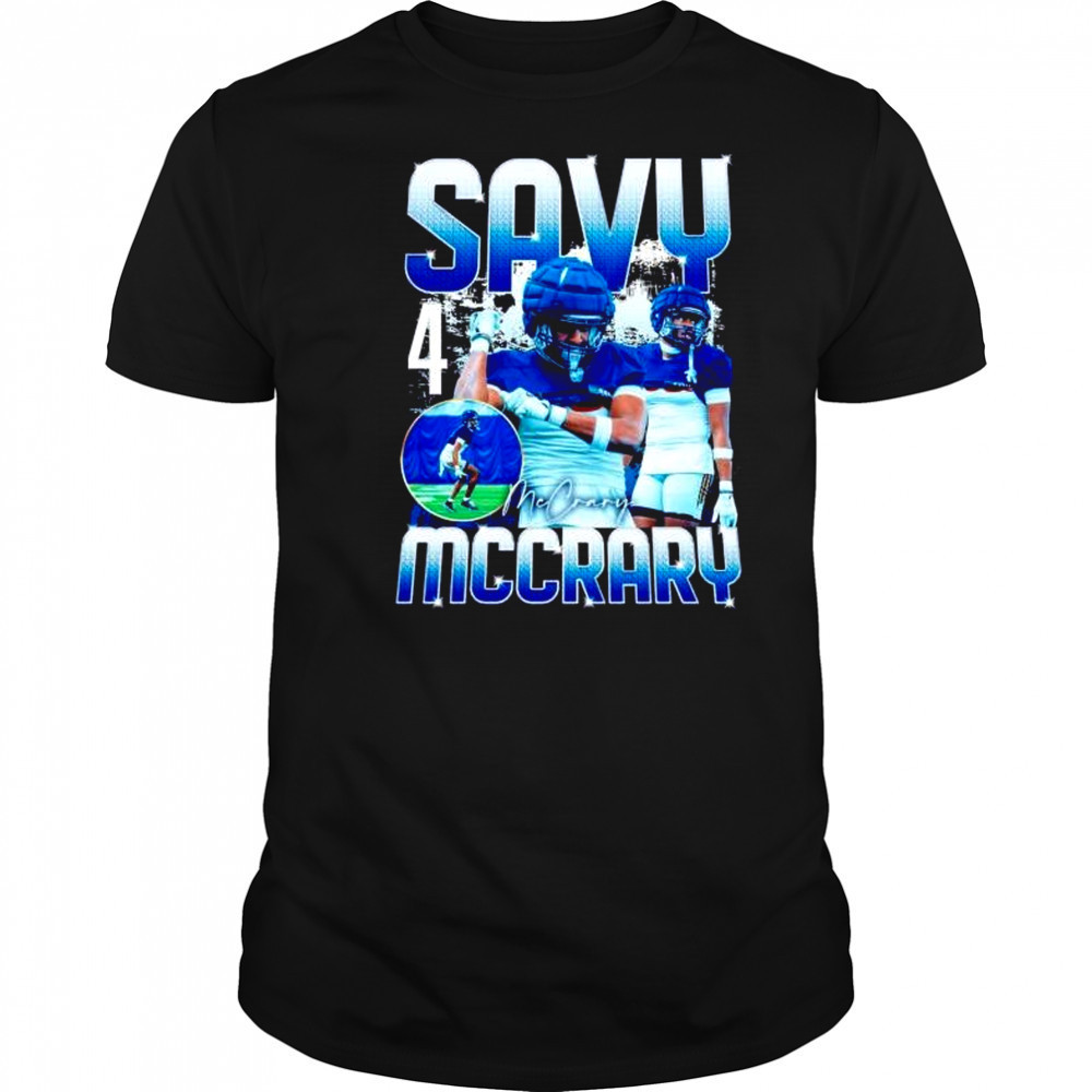 Savy McCrary player collage graphic shirt