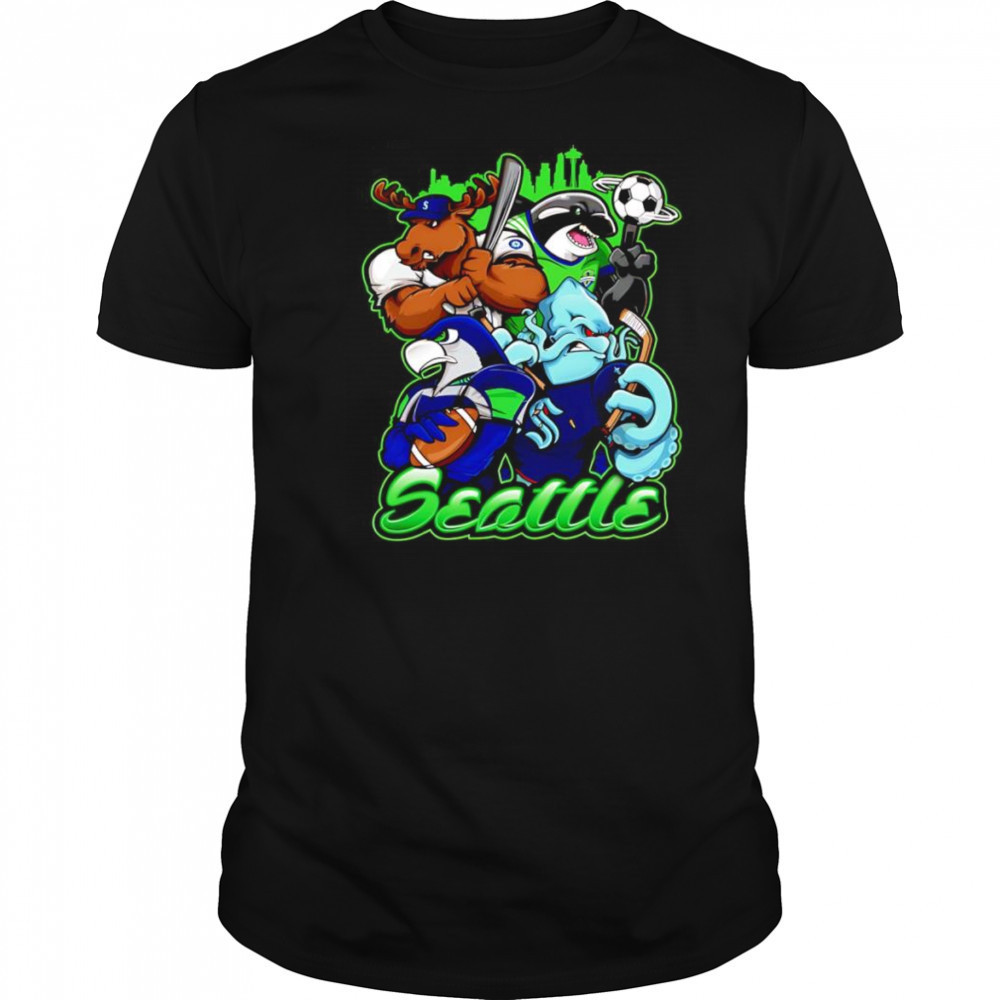 Seattle sports mascots shirt