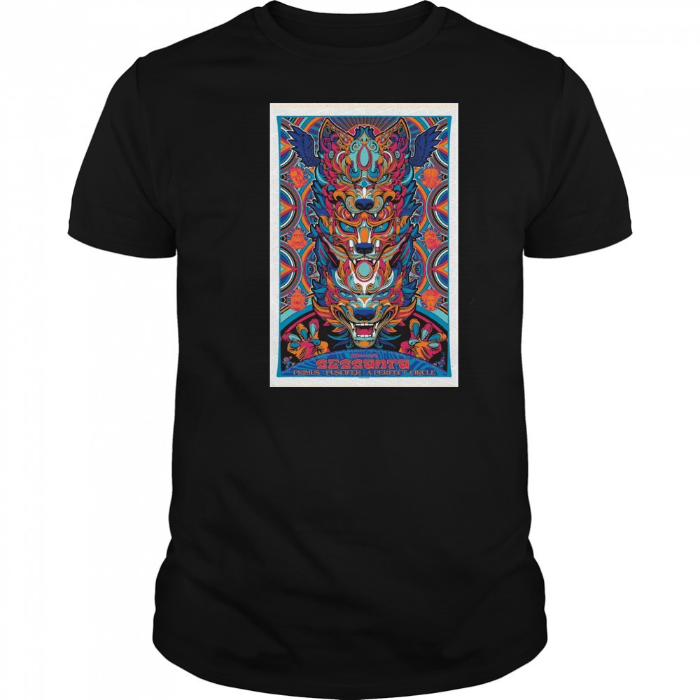 Sessanta Primus Puscifer A Perfect Circle Petersen Events Center Pittsburgh PA May 20 2025 Tour t-shirt