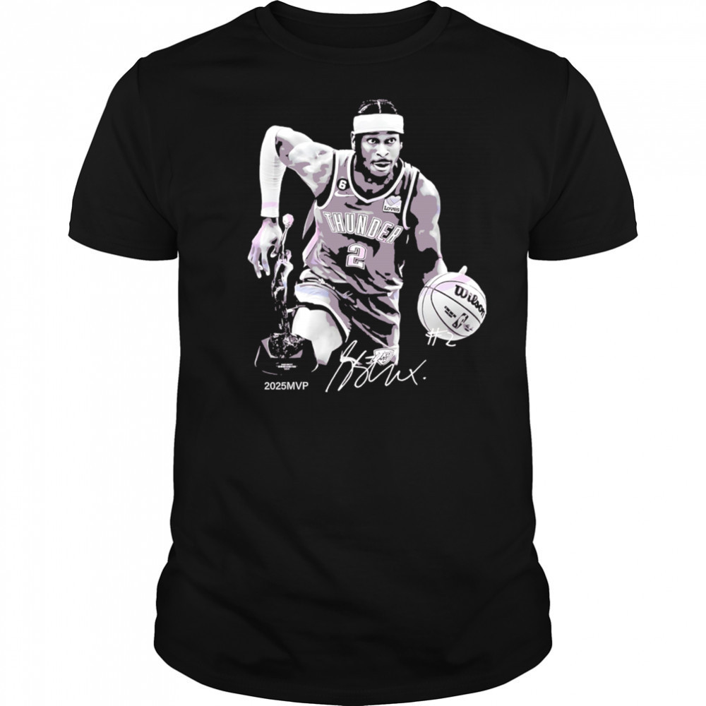 Shai Gilgeous Alexander 2025 Mvp Monochrome shirt