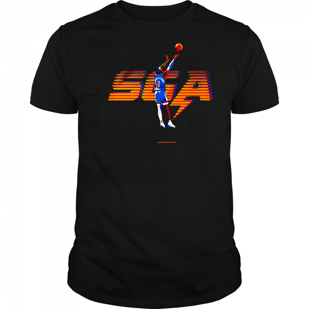 Shai Gilgeous-Alexander Oklahoma City Thunder NBA Basketball Player shirt