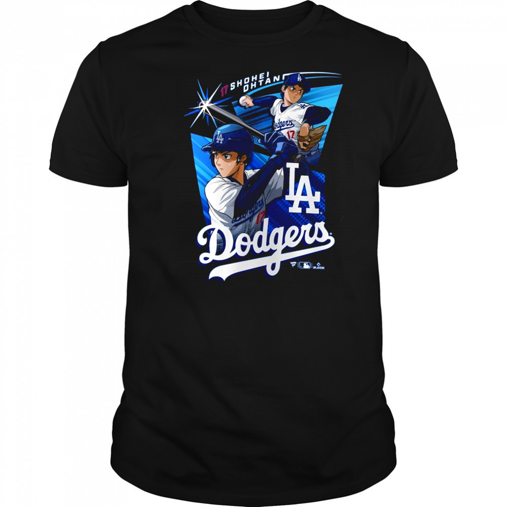 Shohei Ohtani 17 Los Angeles Dodgers MLB Anime Player t-shirt