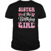 Sister Of The Birthday Girl Family Pink Coquette Bow shirt