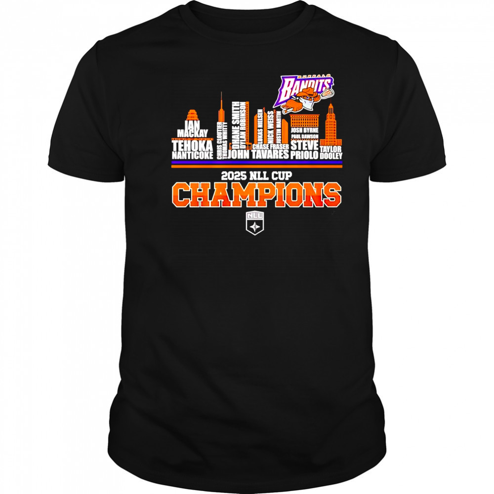 Skyline 2025 NLL Cup Champions Buffalo Bandits shirt
