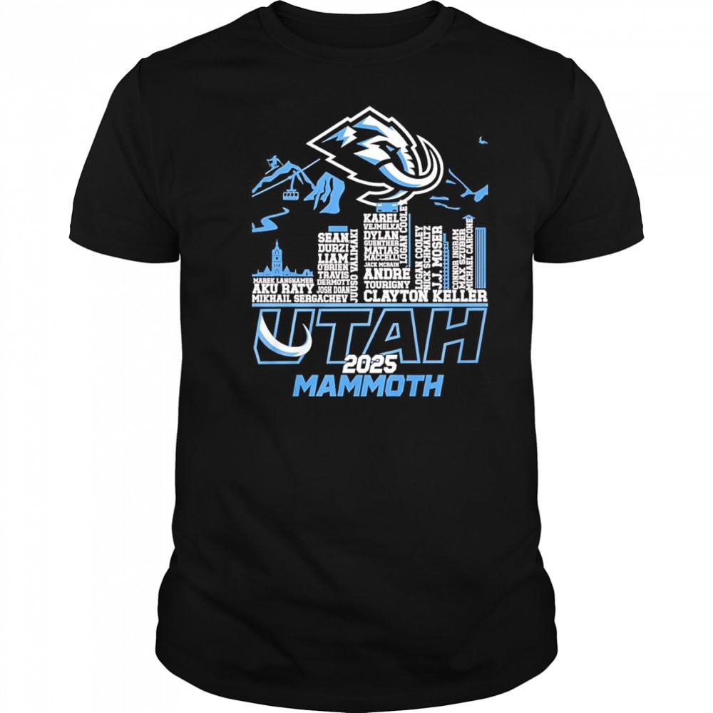 Skyline name Utah Mammoth 2025 shirt