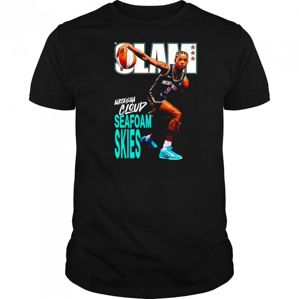 Slam Natasha Cloud seafoam skies basketball shirt