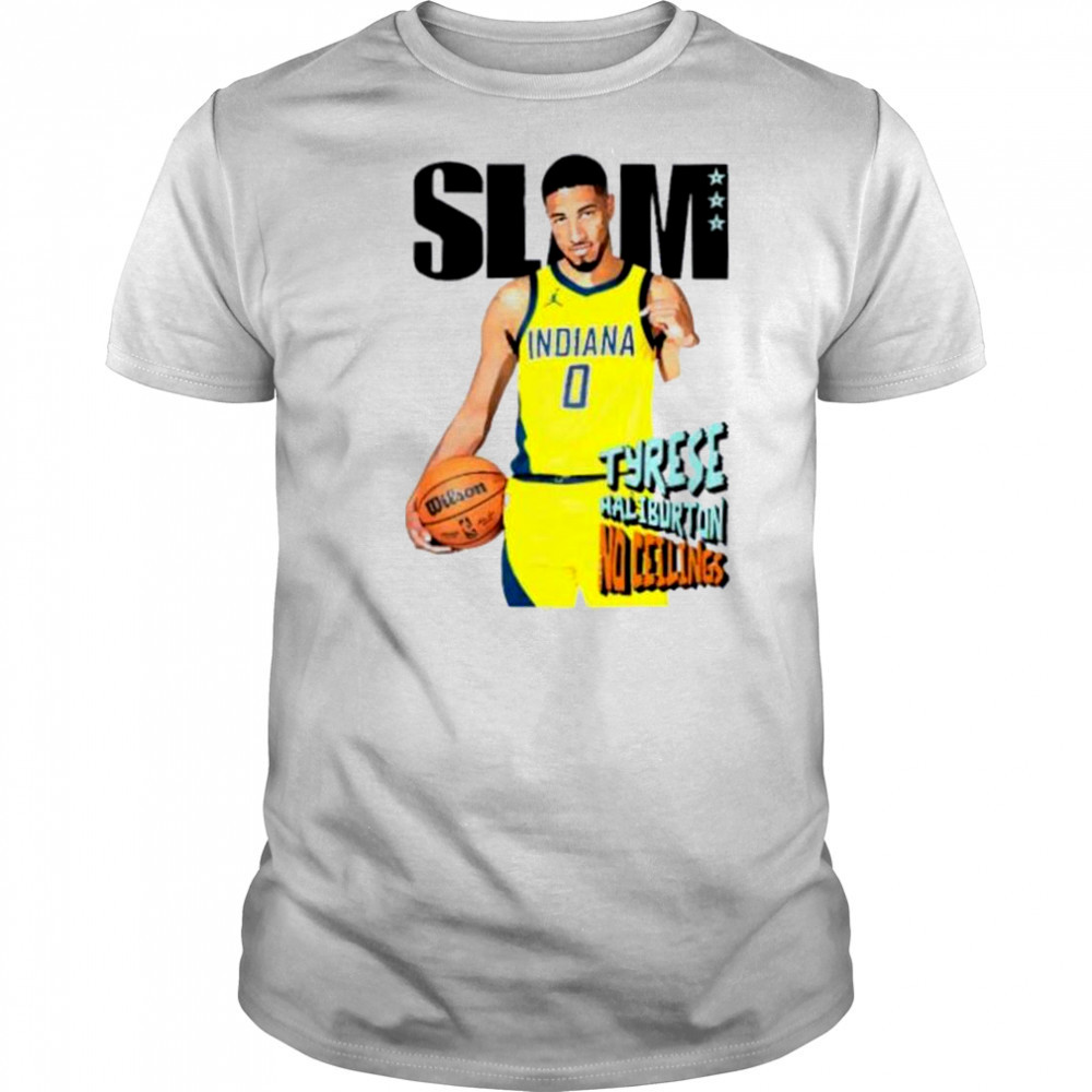 Slam Tyrese Haliburton no ceilings Indiana Pacers shirt