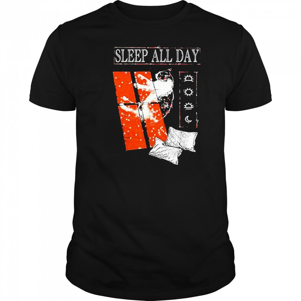 Sleep All Day Take A Cat Nap Shirt