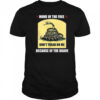 Snake don’t tread on me home of the free because of the brave shirt