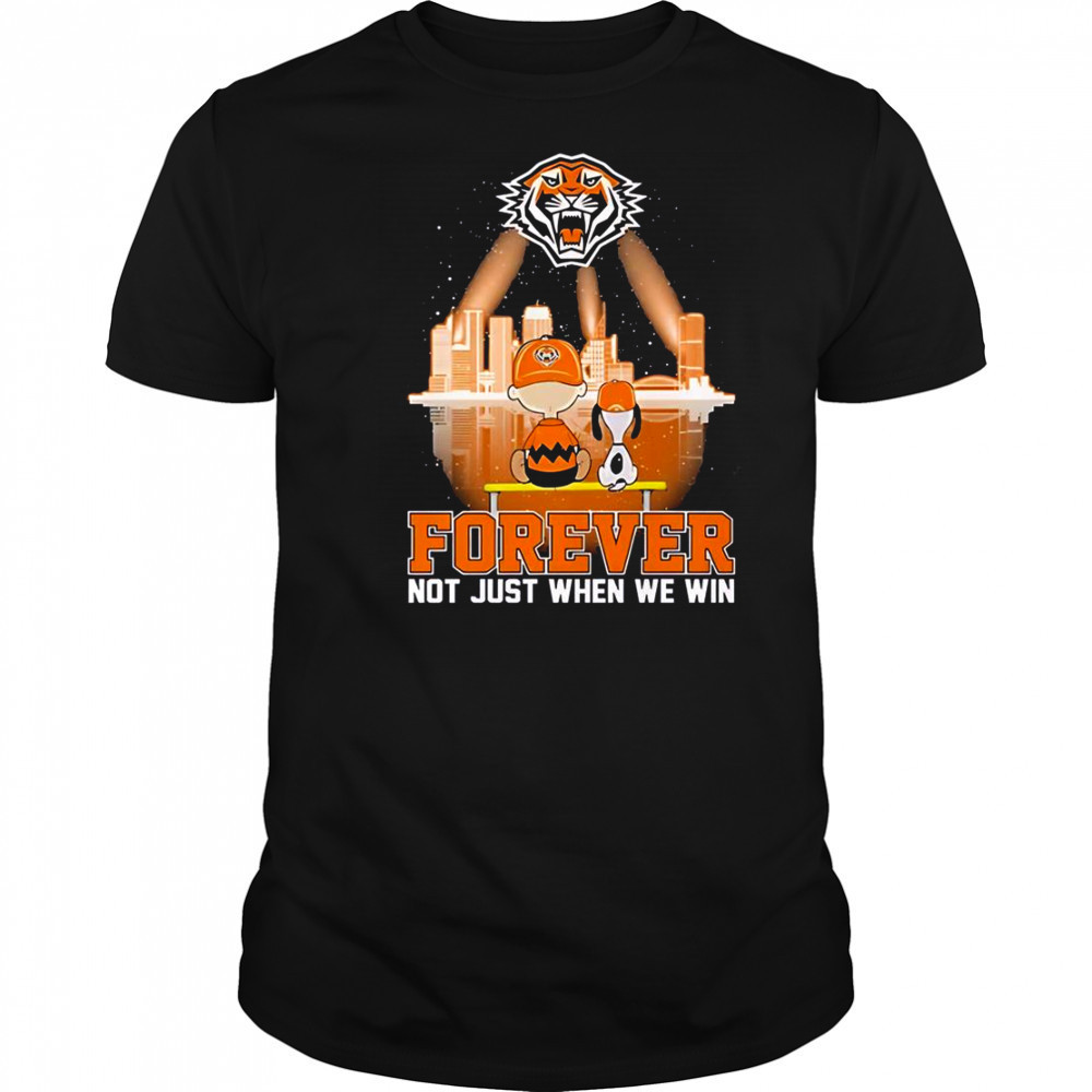 Snoopy And Charlie Brown Wests Tigers The Peanuts Forever Not Just When We Win T-Shirt