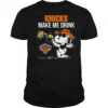 Snoopy And Woodstock New York Knicks Make Me Drink T-Shirt