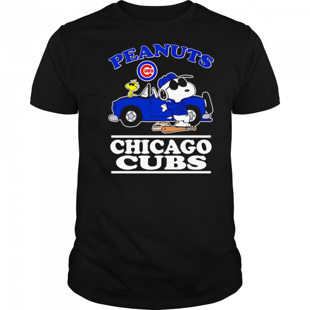Snoopy and Woodstock Peanuts Chicago Cubs shirt