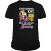 Snoopy And Woodstock The Peanuts Some Grandmas Knit Real Grandmas Cheer Los Angeles Lakers T-Shirt