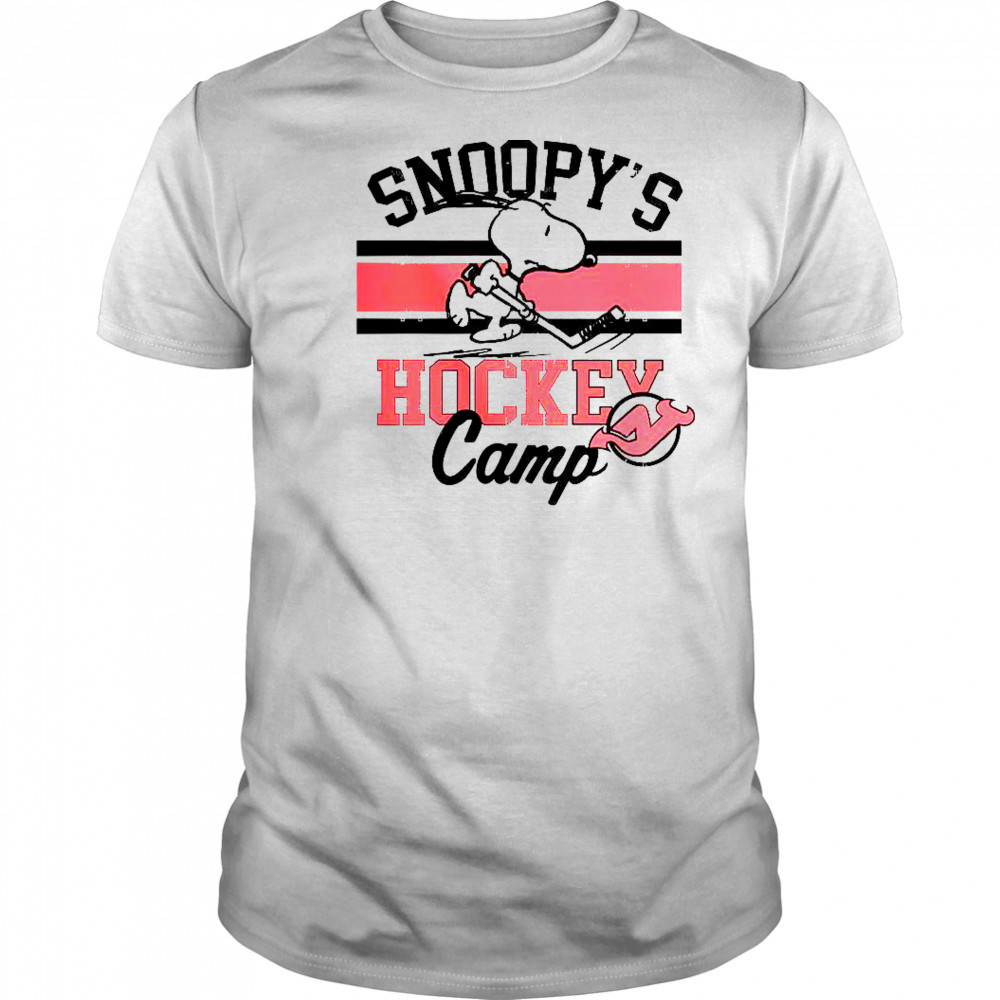 Snoopy New Jersey Devils Snoopy’s Hockey Camp Snoopy NHL All Teams T-Shirt