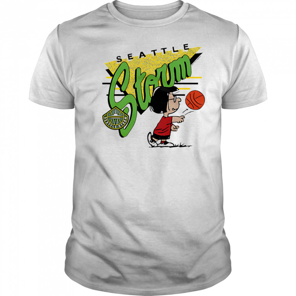 Snoopy Peanuts Marcie x Seattle Storm basketball shirt