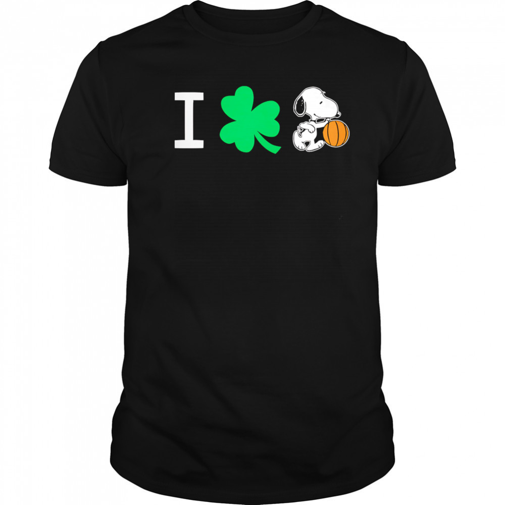 Snoopy St Patricks Day basketball shirt